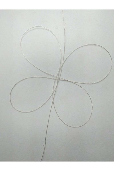 Eskişehir hobi sanat 0,2 mm 30 μέτρα κορδόνι χάντρες προσευχής σκούρο μπεζ χρώμα (πιο λεπτό κορδόνι χάντρες προσευχής)