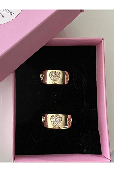 tones official خاتم قلب سميك مرصع بحجر الزركون