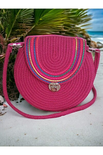 GNG Home Tekstil Натуральна джутова сумка на плечо та руку з мотузкою