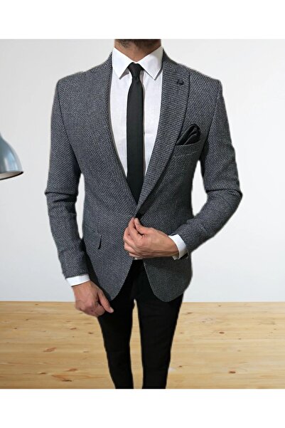 leonmen سترة رجالية واحدة بقصة ضيقة على الطراز الإيطالي