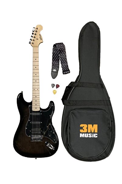 3M Lea Strat Hss Manyetik Elektro Gitar Gigbag Kılıf Askı Pena