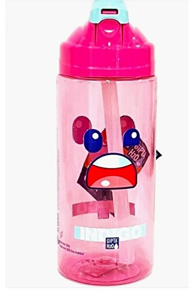 Gıpta Pemba Indigo Tritan Desenli Pipetli Matara Suluk 500ml