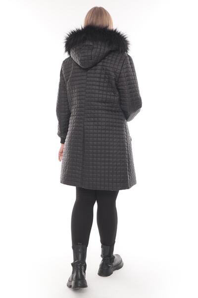 GLR&GYM Γυναικείο καπιτονέ παλτό μεγάλου μεγέθους με επένδυση Gülin