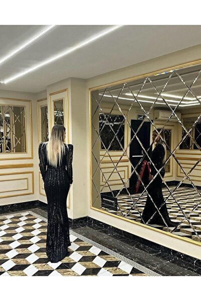 Sultan Ekşioğlu Tasarımı Blacksea Vatkalı Kemerli Balık Kuyruklu Abiye Elbise