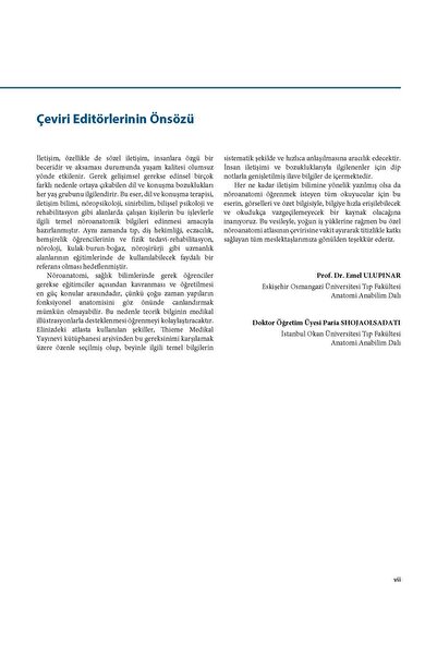 Tıbbi Yayınlar Merkezi Iletişim Bilimi Ve Bozuklukları Için Nöroanatomi Atlası