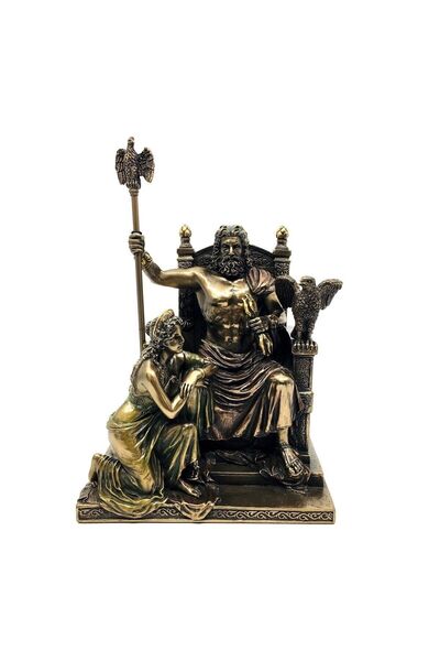 Tüterler Zeus Ve Hera'nın Aşkı Biblo | Mitolojik Heykeller | Ofis Dekorasyon Objeleri | Hediyelik Biblo