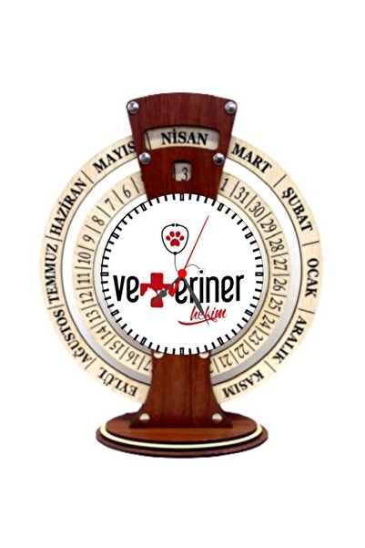 Hediyenibuldun Takvimli Maya Saati Veteriner Hekimi