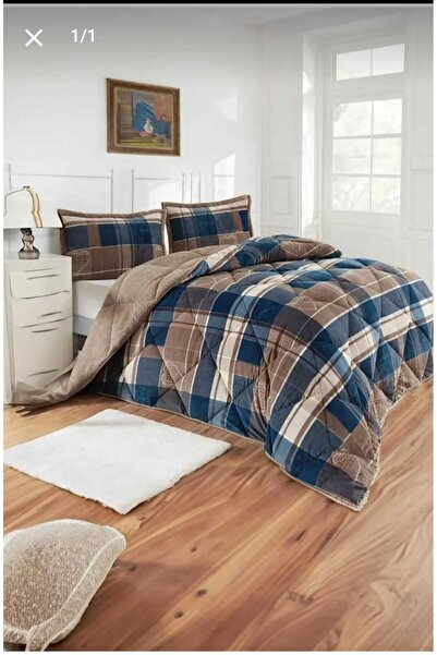 Nesrin Pătură Merinos Pătură dublă Rido Indigo