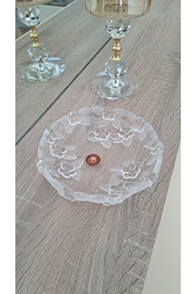 SOUL BY A&B Cam Dekoratif Tabak Sunum Tabağı 15 Cm Servis Tabağı Tekli Yılbaşı