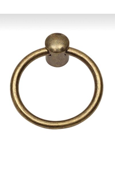 Genel Markalar Antiksarı Halka Kulp Çap Ölçüsü 60mm Mobilya Kulpları Beyaz Uzun