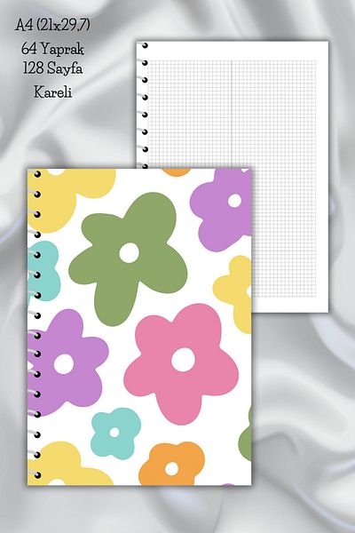 daily notebook دفتر ملاحظات مدرسي مقاس A4 - 64 ورقة (21x29,7 سم)