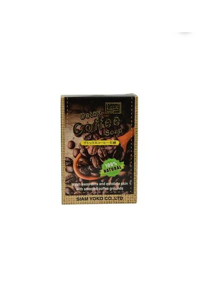 YOKO Coffee Peeling Effect Vitamin E Detox Soap 80 Gr