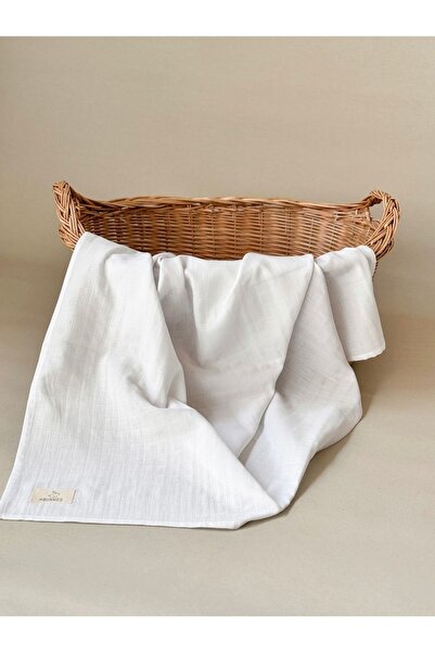 Jr Bunnies Multi-purpose White Muslin Blanket