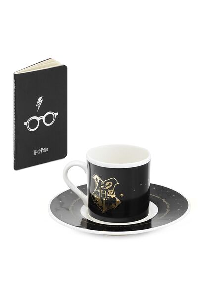 Mabbels Harry Potter Hogwarts Türk Kahvesi Fincan Seti ve Mini Defter - Kutusuz
