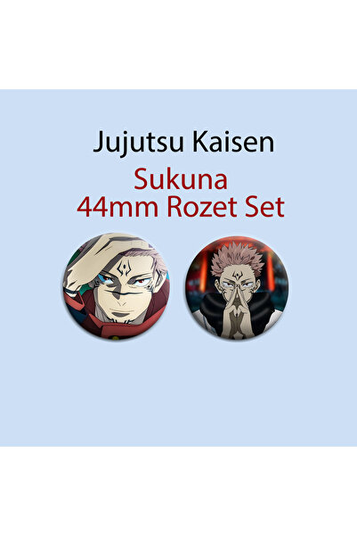 Akumastik Jujutsu Kaisen Ryomen Sukuna  2 adet 44mm Buton Rozet - 44mm Buton ...