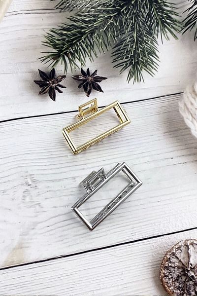 GÜLPEŞE Pachet de 2 catarame dreptunghiulare metalice de dimensiune medie T1006