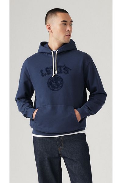 Levi's Ανδρικό φούτερ Navy Blue - Γιακάς με κουκούλα, A2639-0044