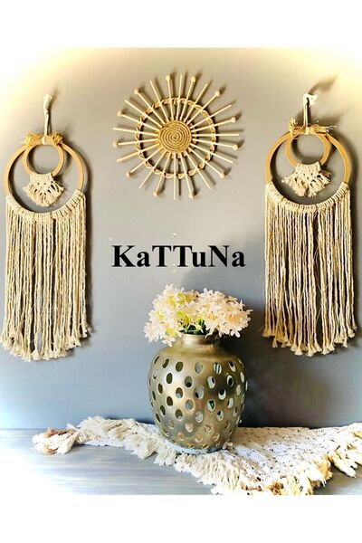 kattuna Bohemian Macrame - 3-Piece Wall Decoration Product