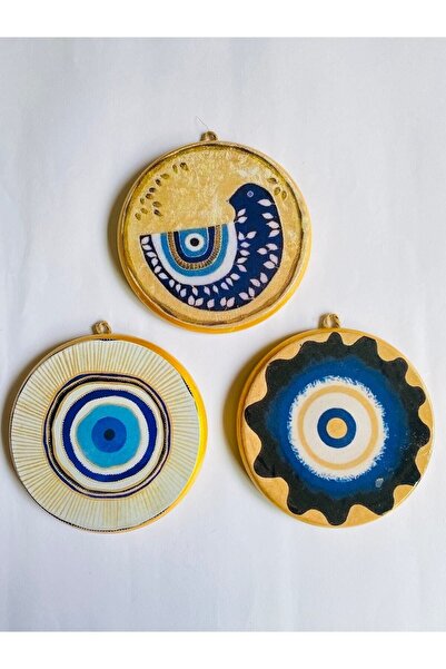 ZeyMin Art Kuş Temalı Nazarlık 3lü Duvar Seti