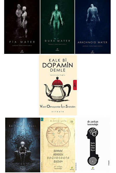 ELMA Yayınevi Kalk Bi Dopamin Demle - Dünyanın En Yalnız Beyni - pia mater / 7 kitap set - Serkan Karaismailoğlu