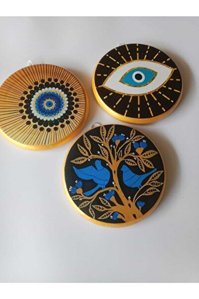 ZeyMin Art Hayat Ağacı Nazarlık 3lü Duvar Süsü