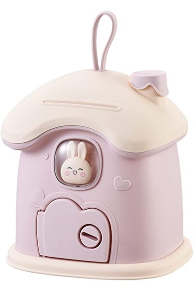 LUPPER Sevimli Ev Baca Kumbara ile Kilit Para Banknot Kumbarası (Yurt Dışından)