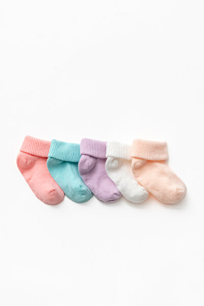 Magu Set of 5 Organic Cotton Socks for Newborn Baby