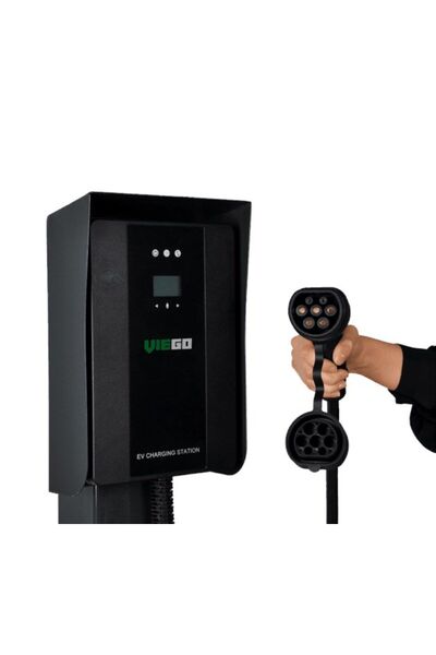 viego AC 22 KW Elektrikli Araç Şarj İstasyonu 5 Metre Kablolu + RFD KART