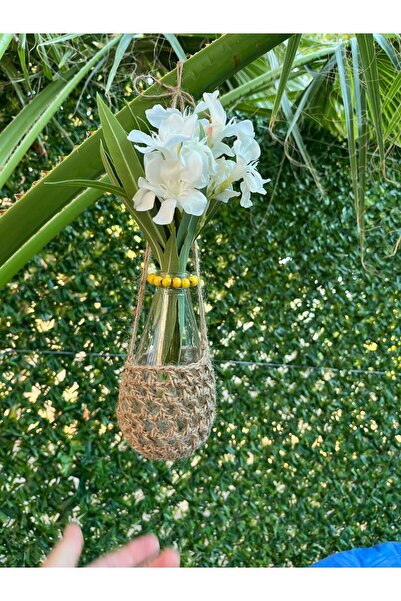 Birtutamrenk Askılı vazo köklendirme istasyonu dekorasyon natural bahçe balko...