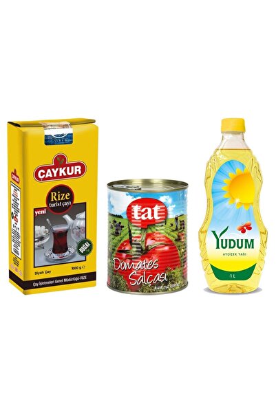 Yudum Oldcity Oto Ve Gıda Çaykur Rize 1kg Tat Salça 830gr Ayçiçek Yağı 1lt