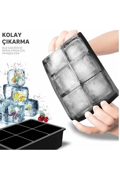 LüksEvAvm 4 Compartment Silicone Based Transparent Round Freezer