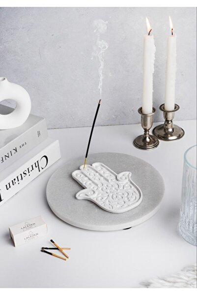 LALEZEN HOME BEYAZ FATMA ANA ELİ MODEL TÜTSÜLÜK