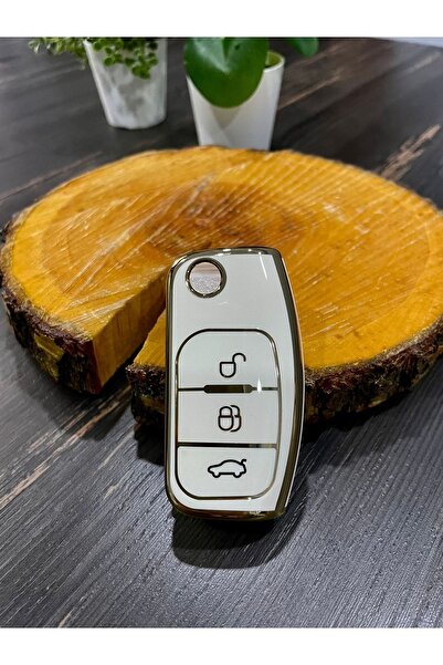 kral anahtar Ford Focus,fiesta,mondeo,cmax,courier Nano Carcasa pentru telecomandă de înaltă calitate 3 butoane Culoare albă