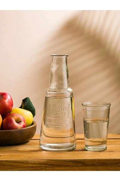 LC Waikiki LCW HOME Desenli Kapaklı Cam Sürahi 700 Ml