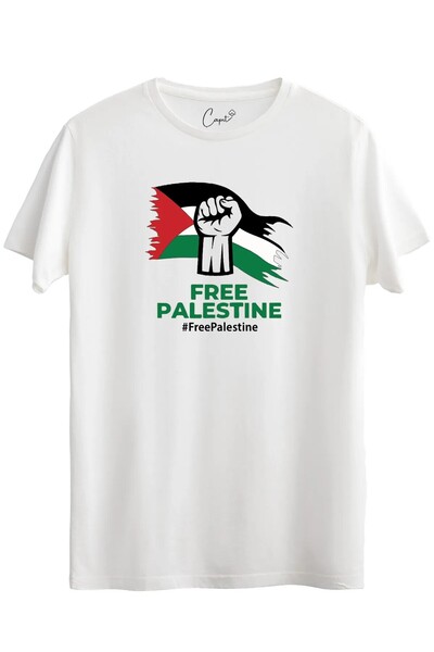 Frisson Μπλουζάκι με στάμπα Παλαιστίνης Ιερουσαλήμ, 100% βαμβακερό, κοντομάνικο