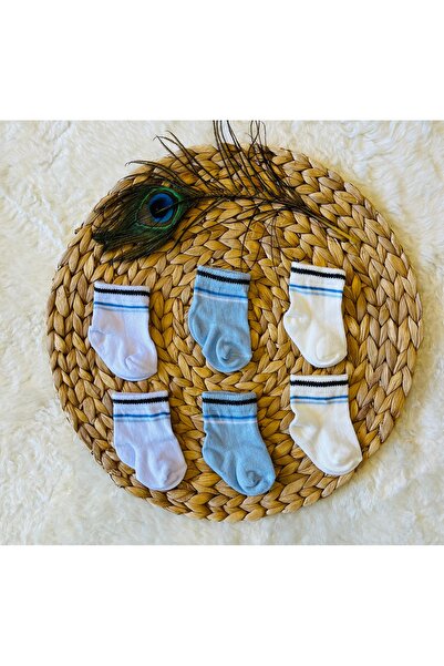 anne dokunuşu gibi KUZUM BEBE 3’lü Yenidoğan Organik Kız Erkek Bebek Çorap