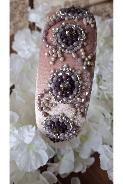 azra takı tasarım Women's Handmade - Hair Accessory, Crown and Crystal Detail