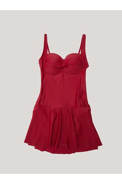 LC Waikiki Lcw Dream - Ungepolsterter, schlichter Raschel-Badeanzug für Damen