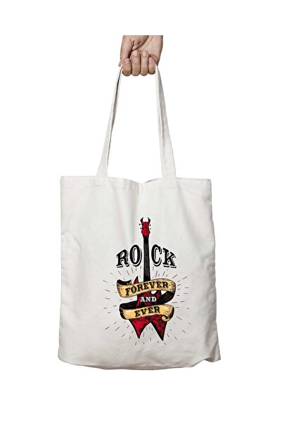 ART HEDİYE Rock Forever Music - Двосторонній міцний і пральний плечовий полот...