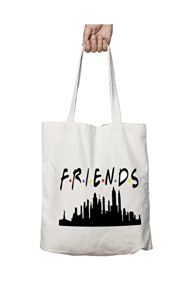 ART HEDİYE فريندز سنترال بيرك - حقيبة كتف دائمة قابلة للغسل، للمدرسة والشاطئ