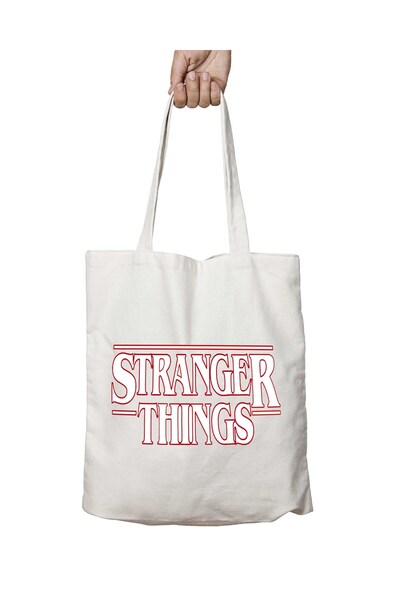 ART HEDİYE شعار Stranger Things - حقيبة كتف تدوم طويلاً وقابلة للغسل على الجا...