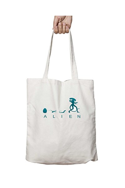 ART HEDİYE Alien - фільм Двостороння міцна та пральна сумка через плече