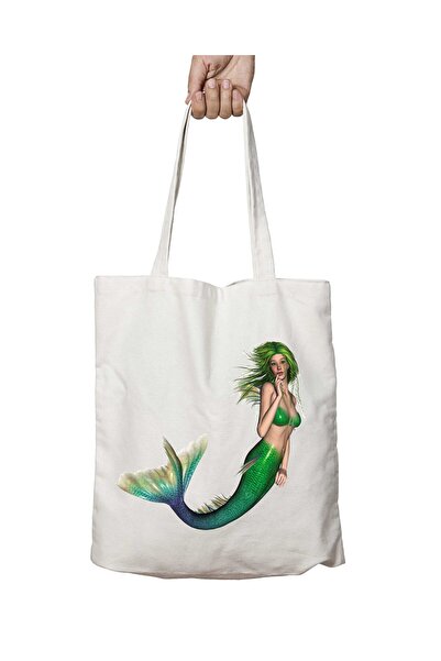 ART HEDİYE حقيبة كتف دائمة قابلة للغسل على الجانبين من Mermaid-PNG-Pic - للمد...