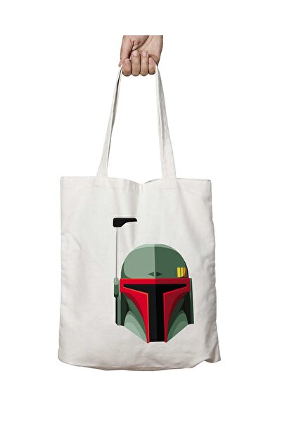 ART HEDİYE Star Wars Boba Fett Bounty Hunter - Two Sides Lasting and Washable Shoulder Tote Bag