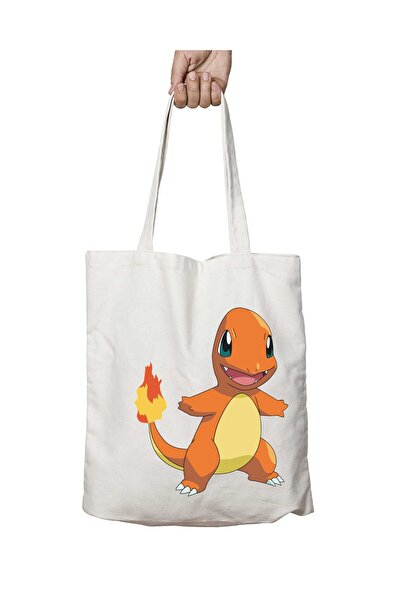 ART HEDİYE Pokemon Charmander - Двостороння міцна та пранна сумка через плече