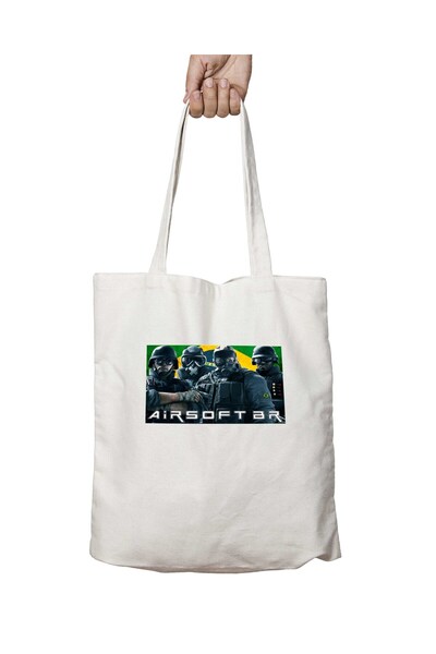 ART HEDİYE Airsoft Brazilian - Two Sides Permanent and Washable Shoulder Tote...