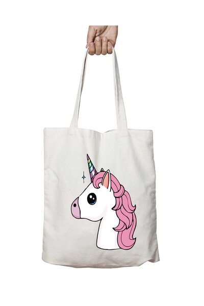 ART HEDİYE تصميم يونيكورن - حقيبة كتف قابلة للغسل ومتينة للشاطئ والمدرسة