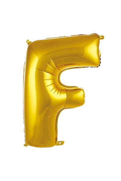Öz-bal 16 Inch 36 Cm Gold Color Foil Letter Balloon - Small Size Metallic Shiny Gold Letter Balloon