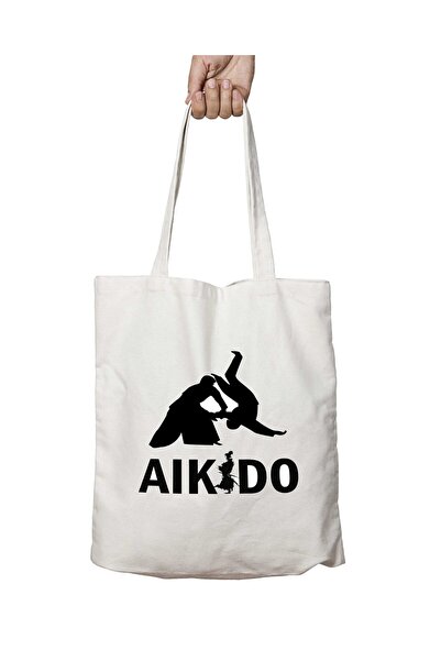 ART HEDİYE Aikido Fight - Washable Permanent Shoulder Tote Bag, for Beach and...
