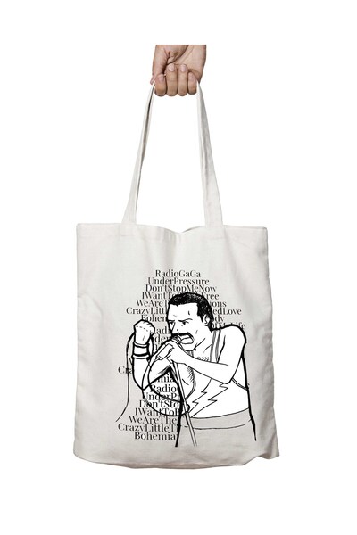 ART HEDİYE حقيبة كتف فريدي ميركوري كوين ثنائية الجانب تدوم طويلاً وقابلة للغس...